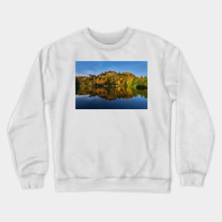 Autumn on the lake with reflection Crewneck Sweatshirt